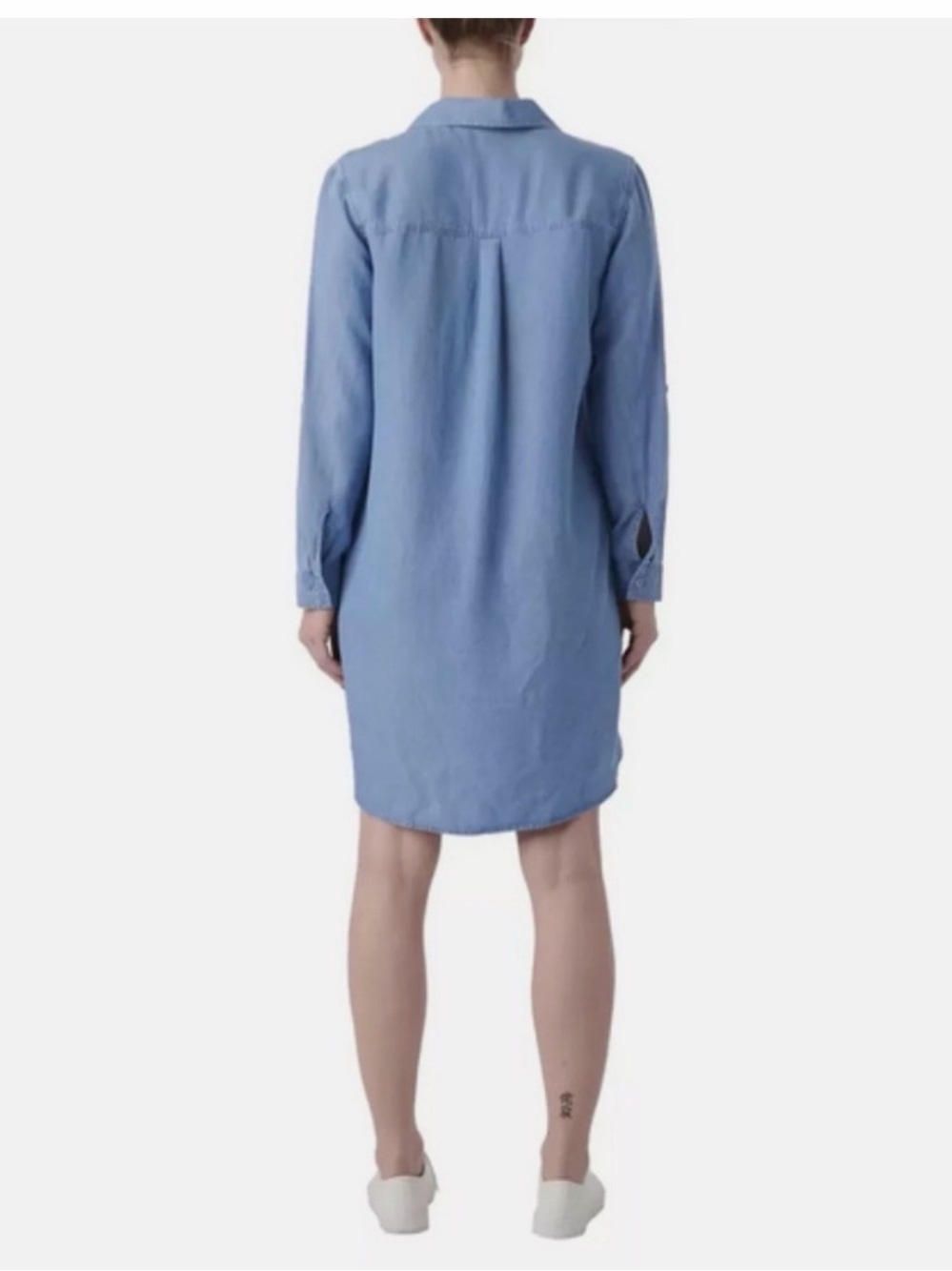 Como Vintage Light Blue Shirt Dress long sleeve. XL see measurements - Picture 2 of 10